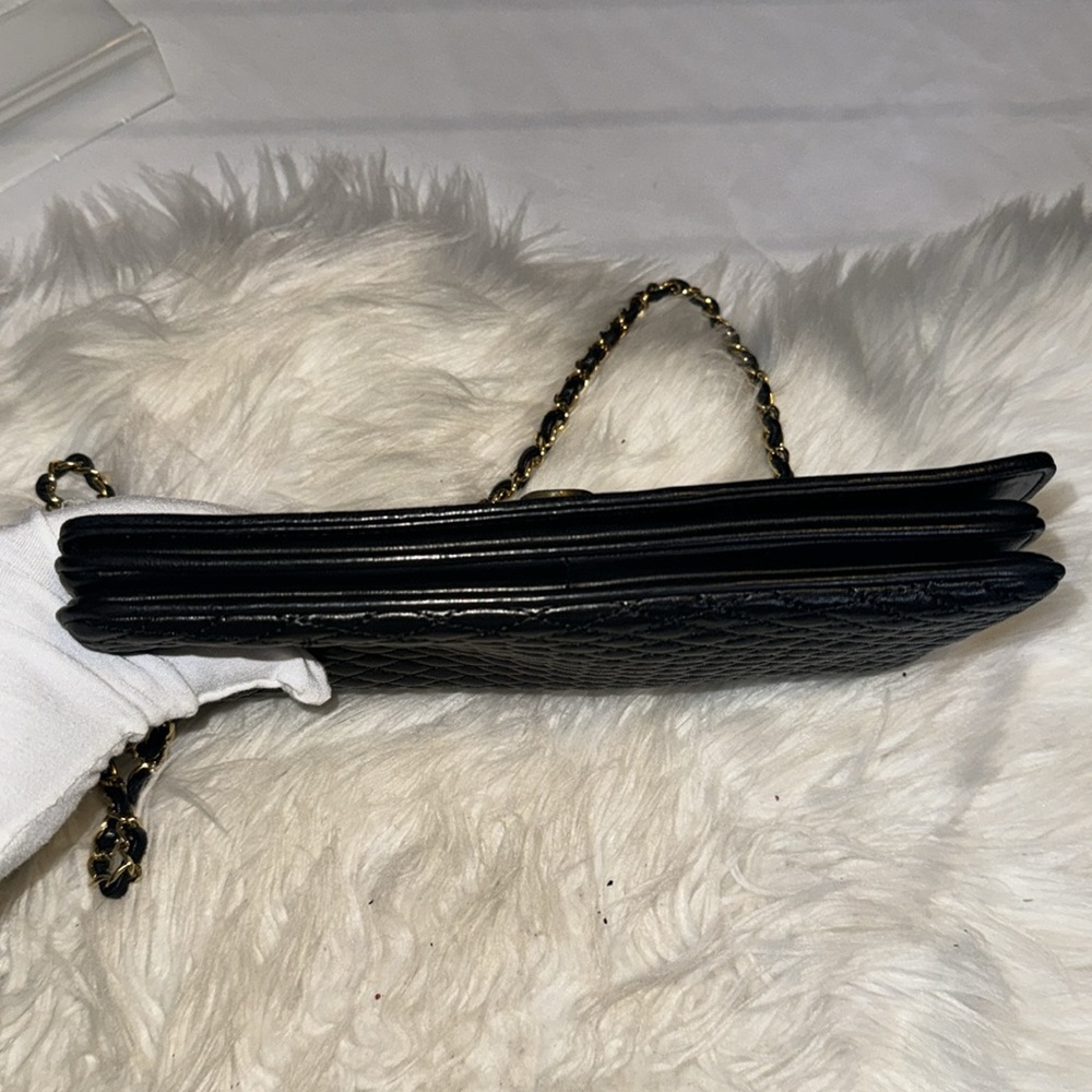 BALLY Chain Shoulder Bag Leather Black Authentic used condition- Rehab - Picture 11 of 14